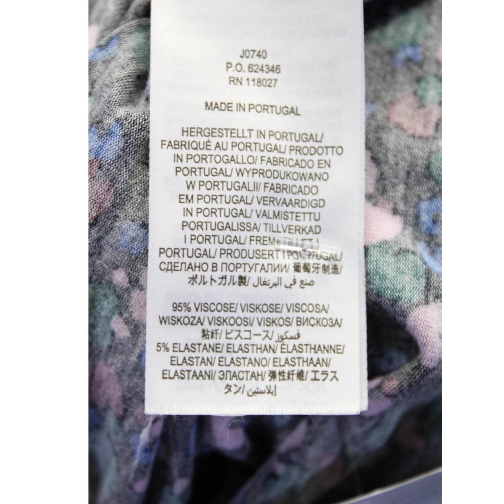 Boden Women's Floral Print Wrap Dress Size 4 Black Multicolor Long Sleeve V-Neck - Picture 5 of 7